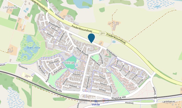 Kirkebakken i Veksø